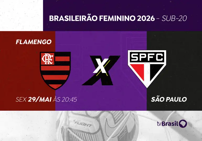 Brasileirão Feminino Sub-20: TV Brasil transmite Flamengo X São Paulo